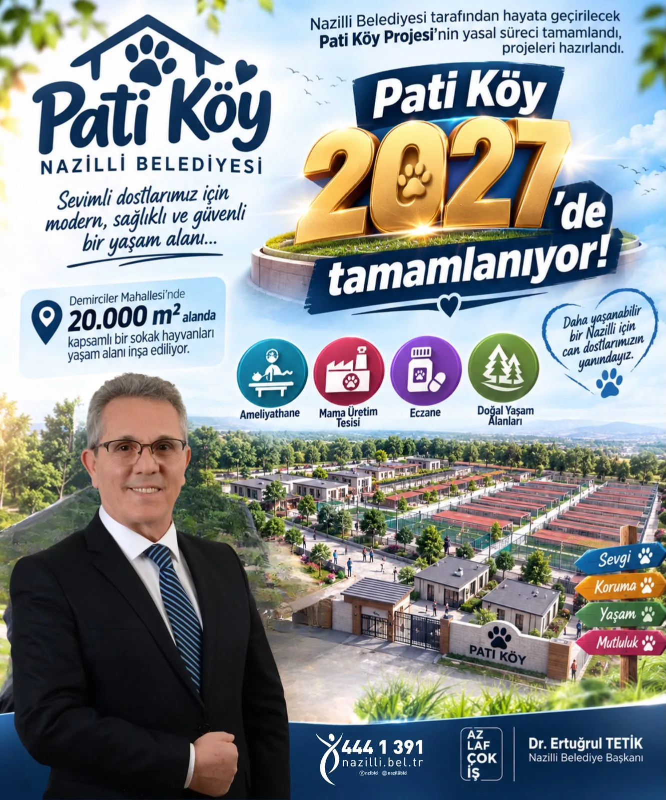 Nazilli'nin Pati Köy Projesinde Yasal Süreç Tamamlandı: İNŞAAT 2026'DA BAŞLIYOR, AÇILIŞ 2027'DE